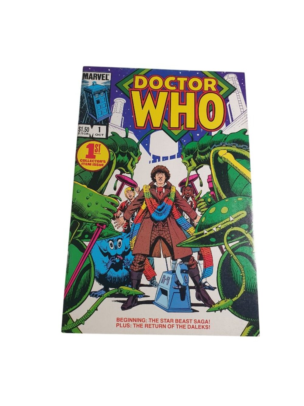 Doctor Who 1 Comic Book Oct 1984 Marvel Vol 1 Collector Bagged Boarded Gift